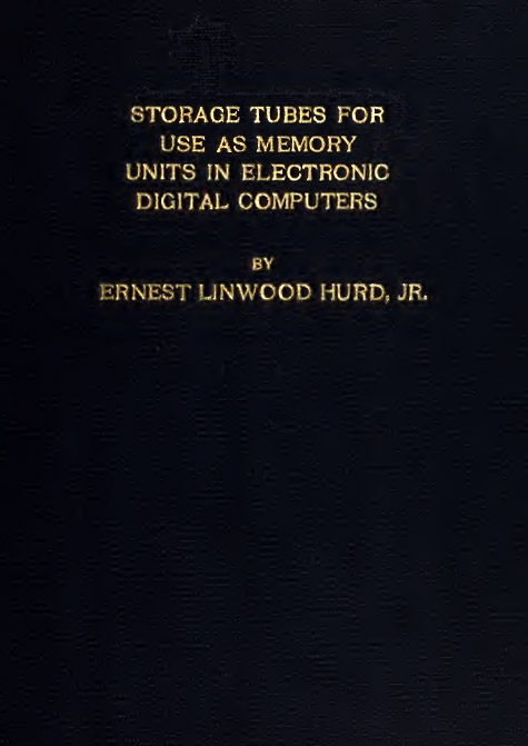 Cover of Ernest Linwood Hurd theses,  1951 