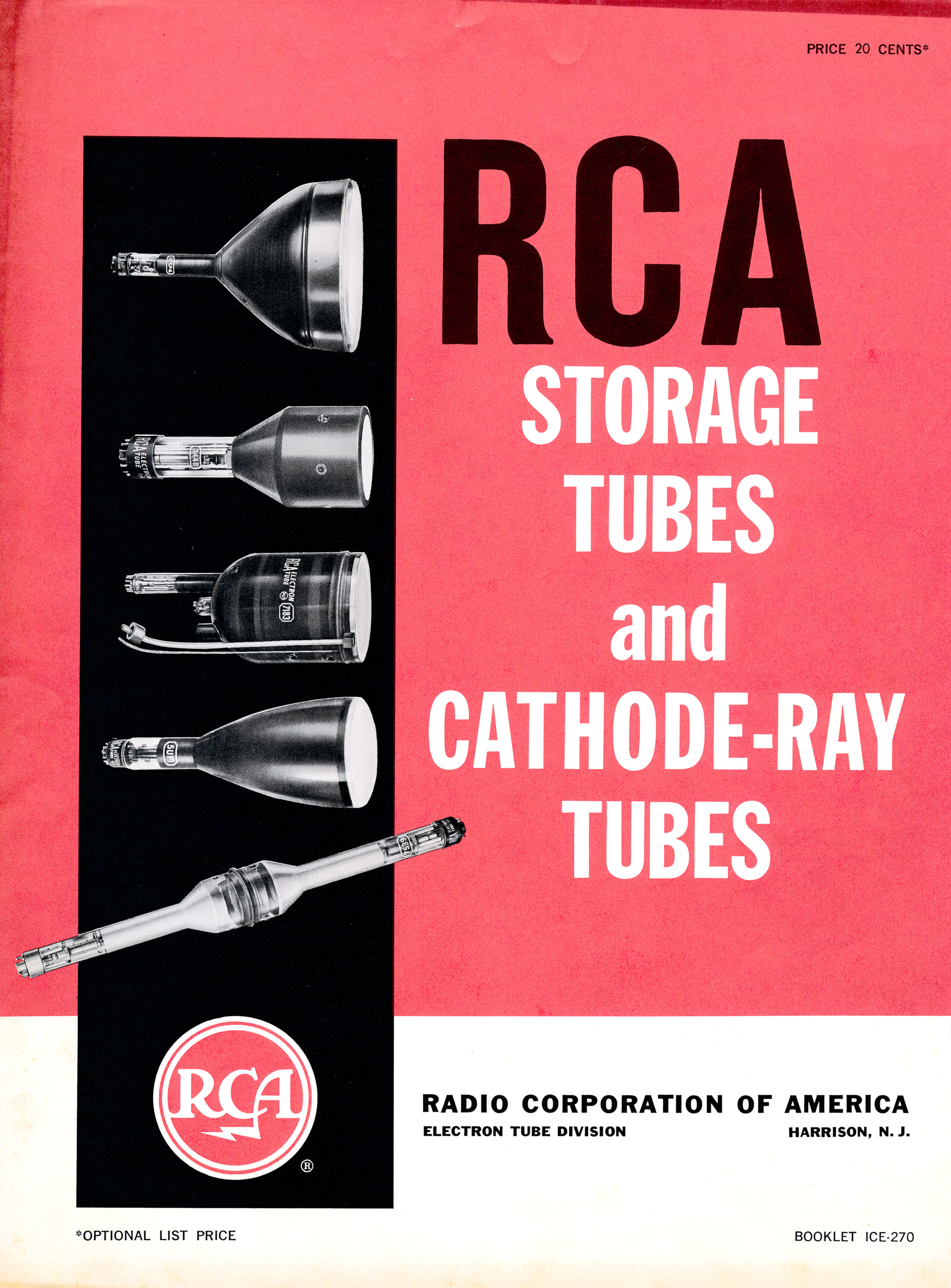 Cover RCA Cathode Ray and Photosensitive Devices Booklet ICE-270