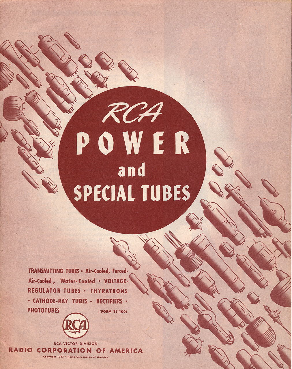 Cover RCA Special and Power Tube Brochure TT-100